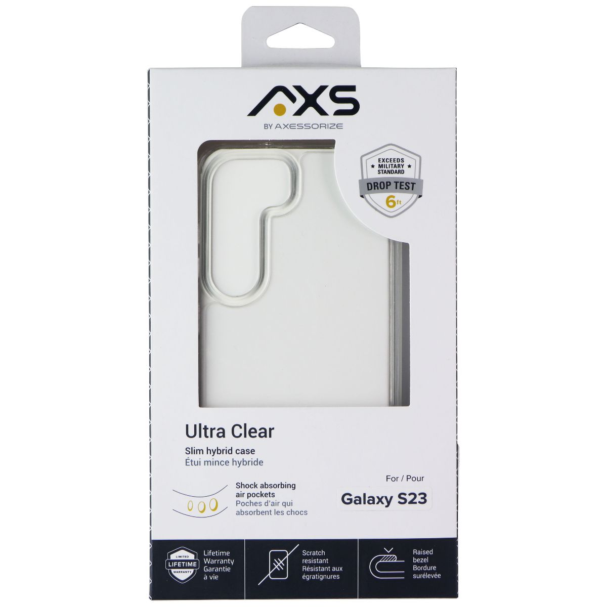 Axessorize AXS Ultra Clear Case for Samsung Galaxy S23 - Clear Cell Phone - Cases, Covers & Skins Axessorize - Simple Cell Bulk Wholesale Pricing - USA Seller