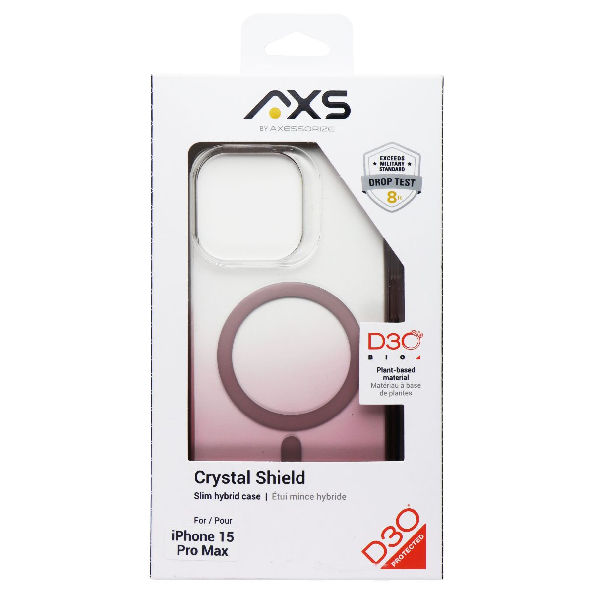 Axessorize AXS Crystal Shield Case for MagSafe for iPhone 15 Pro Max - Nude Cell Phone - Cases, Covers & Skins Axessorize    - Simple Cell Bulk Wholesale Pricing - USA Seller