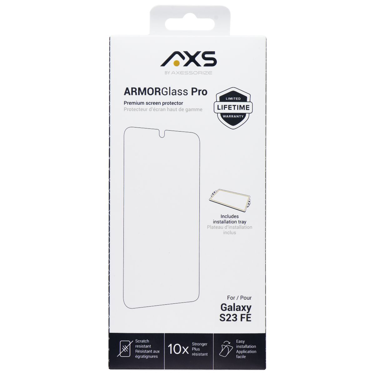 Axessorize ArmorGlass Pro Screen Protector for Samsung Galaxy S23 FE Cell Phone - Screen Protectors Axessorize    - Simple Cell Bulk Wholesale Pricing - USA Seller