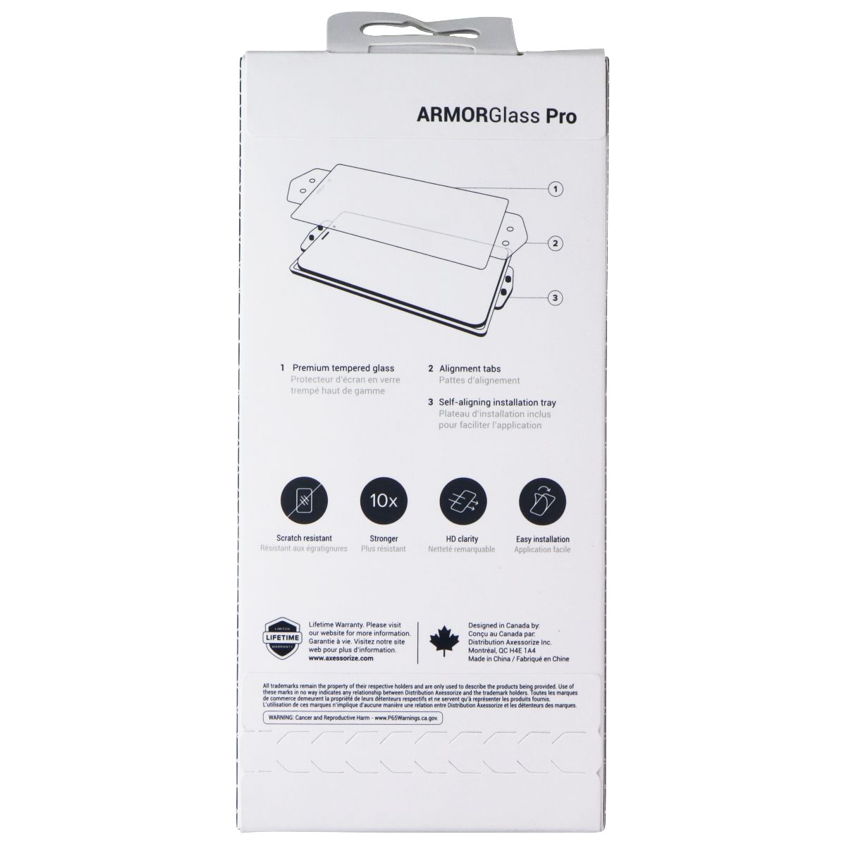 AXS ArmorGlass Pro Premium Screen Protector for iPhone 16/15 - Clear