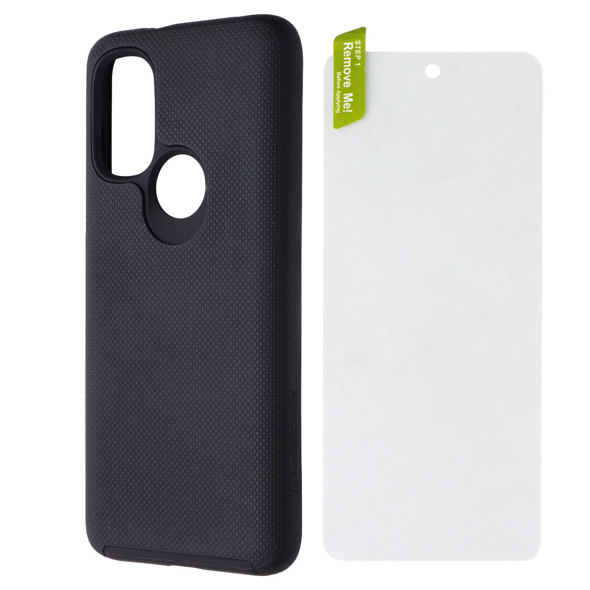 AXS ProTech Pack (Rugged Case + Screen Protector) for Moto G Power (2022) Black Cell Phone - Cases, Covers & Skins AXS - Simple Cell Bulk Wholesale Pricing - USA Seller