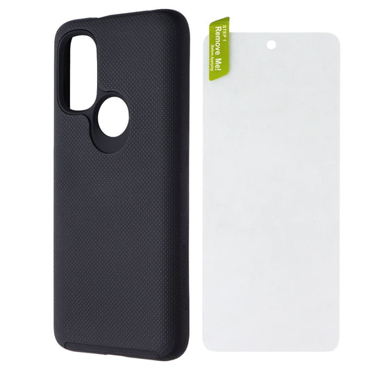 AXS ProTech Pack (Rugged Case + Screen Protector) for Moto G Power (2022) Black Cell Phone - Cases, Covers & Skins AXS - Simple Cell Bulk Wholesale Pricing - USA Seller