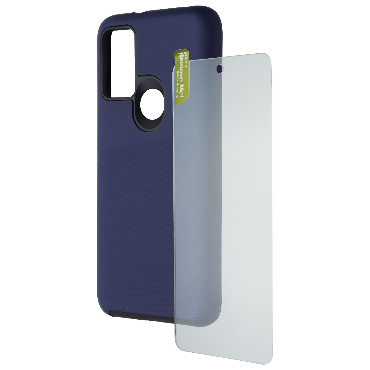 AXS PROTech Plus Case + ARMORGlass Protection Pack for Moto G Play (2023) - Blue Cell Phone - Cases, Covers & Skins AXS - Simple Cell Bulk Wholesale Pricing - USA Seller