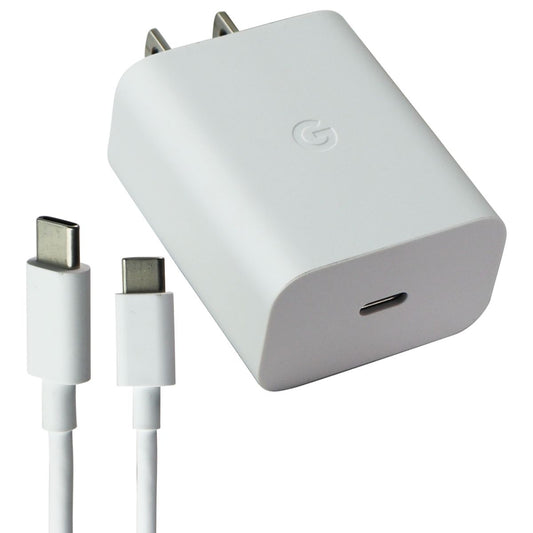 Google 30W Fast Charge USB-C Charger and Cable - White (G9BR1) Cell Phone - Chargers & Cradles Google - Simple Cell Bulk Wholesale Pricing - USA Seller