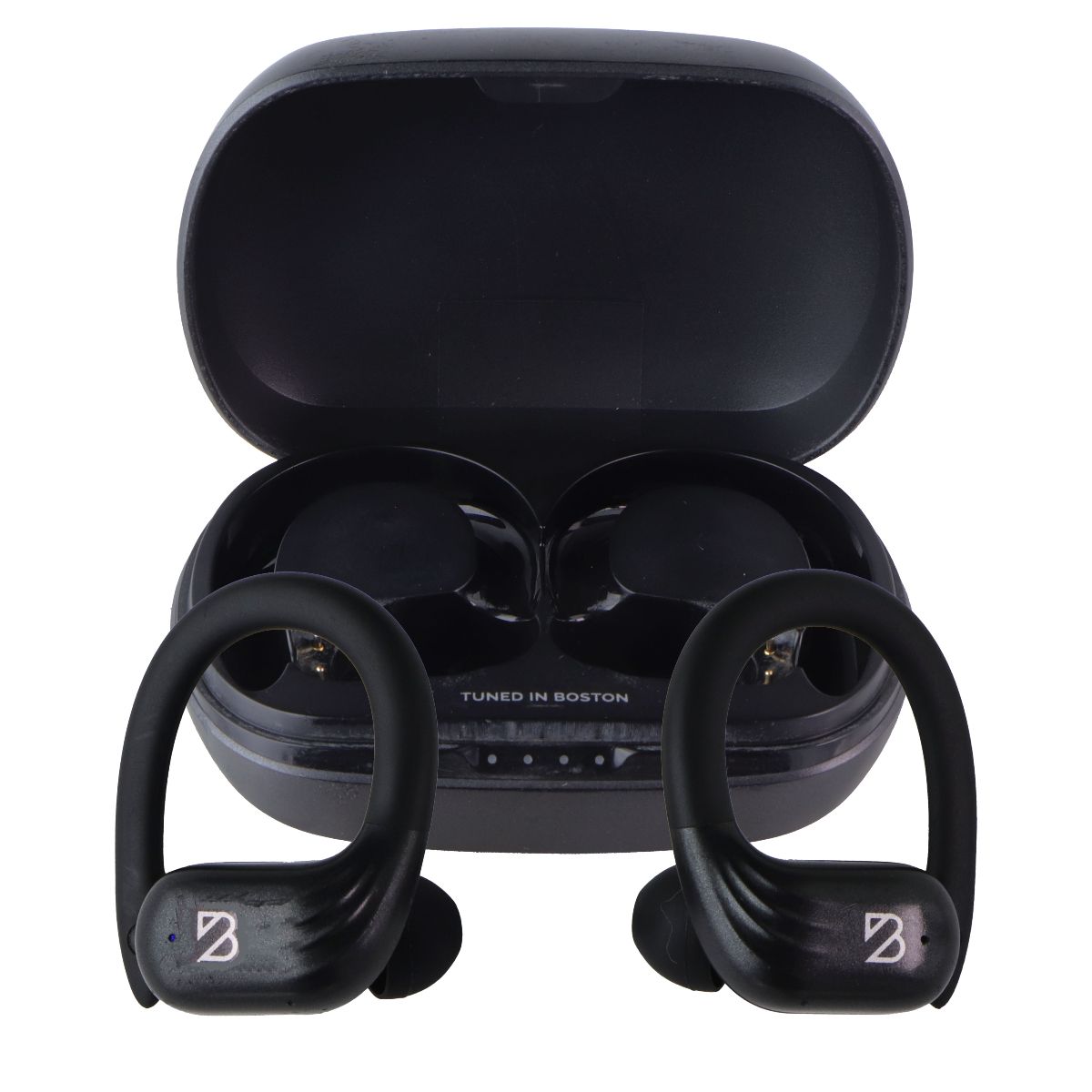 BackBay Audio Runner 60 Series Earhook Headphones & Charging Case - Black Portable Audio - Headphones Back Bay - Simple Cell Bulk Wholesale Pricing - USA Seller