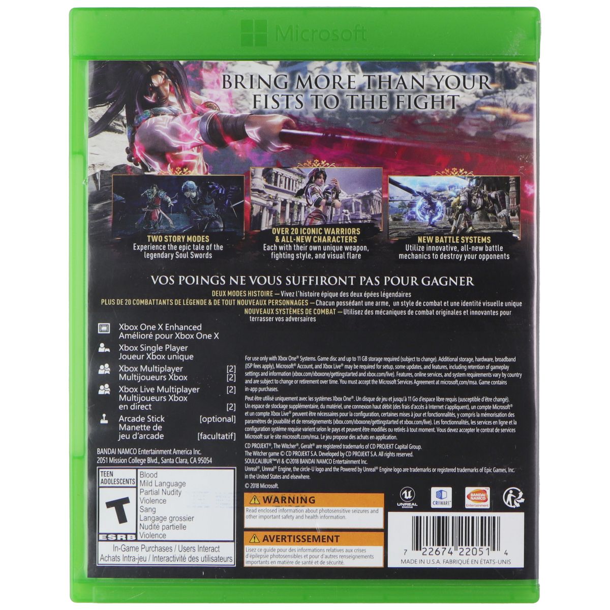 SOULCALIBUR VI: Standard Edition for Xbox One Gaming/Console - Video Games Bandai Namco - Simple Cell Bulk Wholesale Pricing - USA Seller