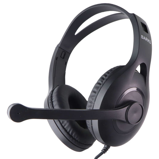 Barks Classroom On-Ear Bulk Headphones with Microphone for (K-12) - Black