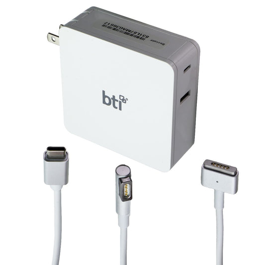 BTI (87-Watt) USB-C AC Adapter for Apple Macbook with MagSafe 1 & 2 - White Computer Accessories - Laptop Power Adapters/Chargers Battery Technology, Inc. - Simple Cell Bulk Wholesale Pricing - USA Seller