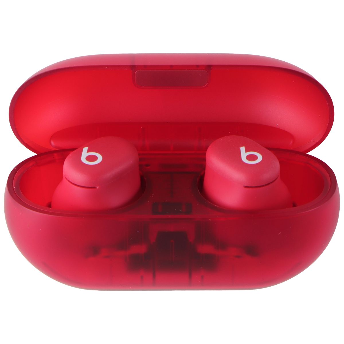 Beats Solo Buds Wireless Bluetooth Earbuds - Transparent Red (MUW03LL/A) Portable Audio - Headphones Beats - Simple Cell Bulk Wholesale Pricing - USA Seller