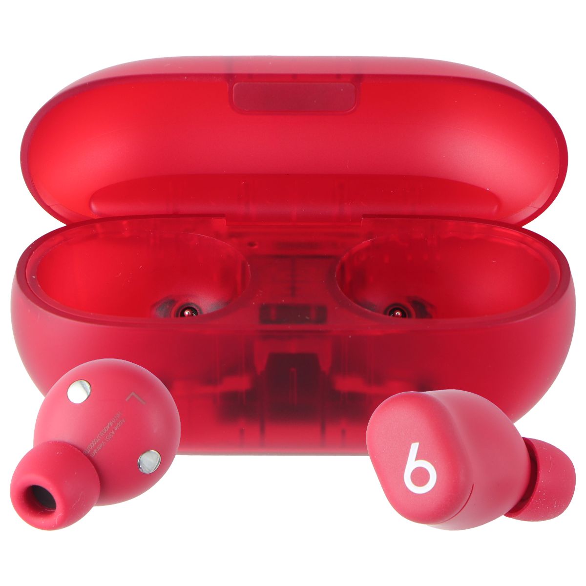 Beats Solo Buds Wireless Bluetooth Earbuds - Transparent Red (MUW03LL/A) Portable Audio - Headphones Beats - Simple Cell Bulk Wholesale Pricing - USA Seller