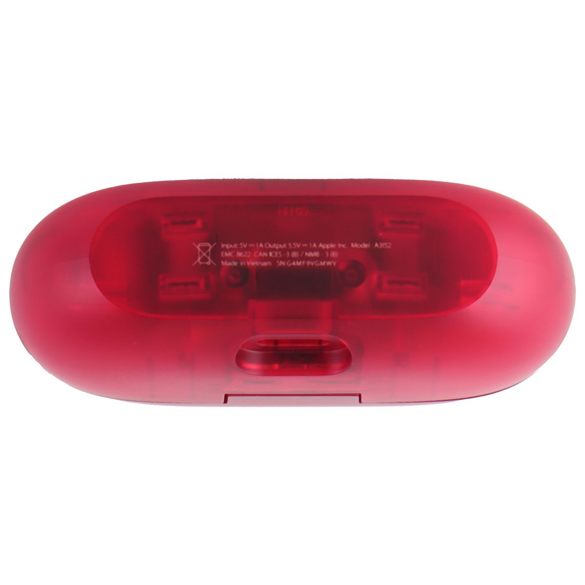 Beats Solo Buds Wireless Bluetooth Earbuds - Transparent Red (MUW03LL/A) Portable Audio - Headphones Beats - Simple Cell Bulk Wholesale Pricing - USA Seller