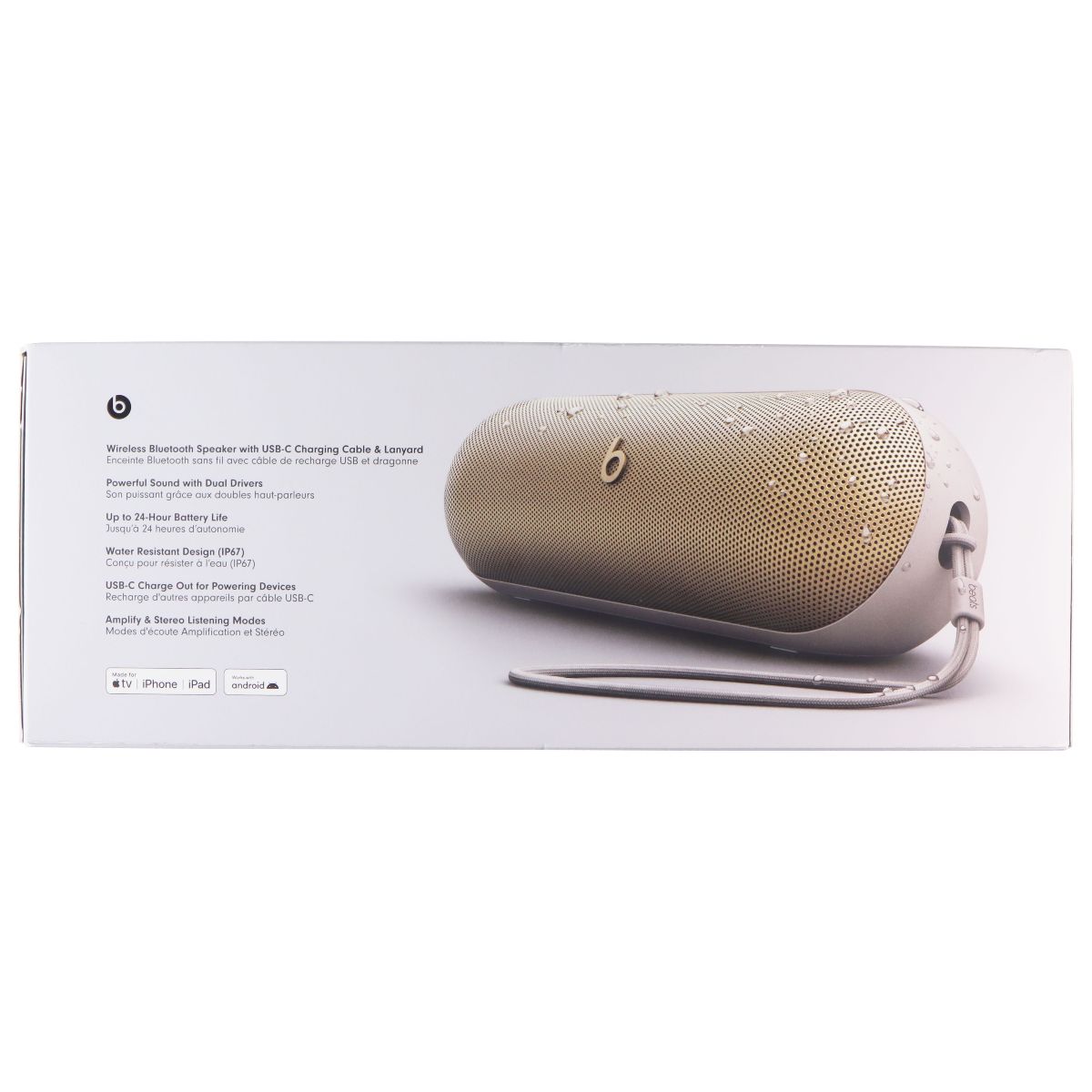 Beats Pill Portable Bluetooth Speaker - Champagne Gold (MW463LL/A) Cell Phone - Audio Docks & Speakers Beats - Simple Cell Bulk Wholesale Pricing - USA Seller