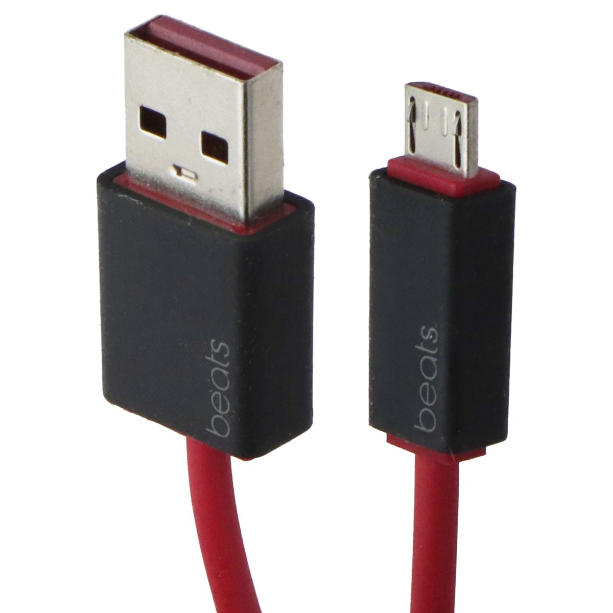 Beats By Dre (6-inch) Universal Micro-USB Charging Cable - Red / Black Cell Phone - Cables & Adapters Beats by Dr. Dre - Simple Cell Bulk Wholesale Pricing - USA Seller