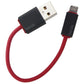 Beats By Dre (6-inch) Universal Micro-USB Charging Cable - Red / Black Cell Phone - Cables & Adapters Beats by Dr. Dre - Simple Cell Bulk Wholesale Pricing - USA Seller