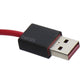 Beats By Dre (6-inch) Universal Micro-USB Charging Cable - Red / Black Cell Phone - Cables & Adapters Beats by Dr. Dre - Simple Cell Bulk Wholesale Pricing - USA Seller