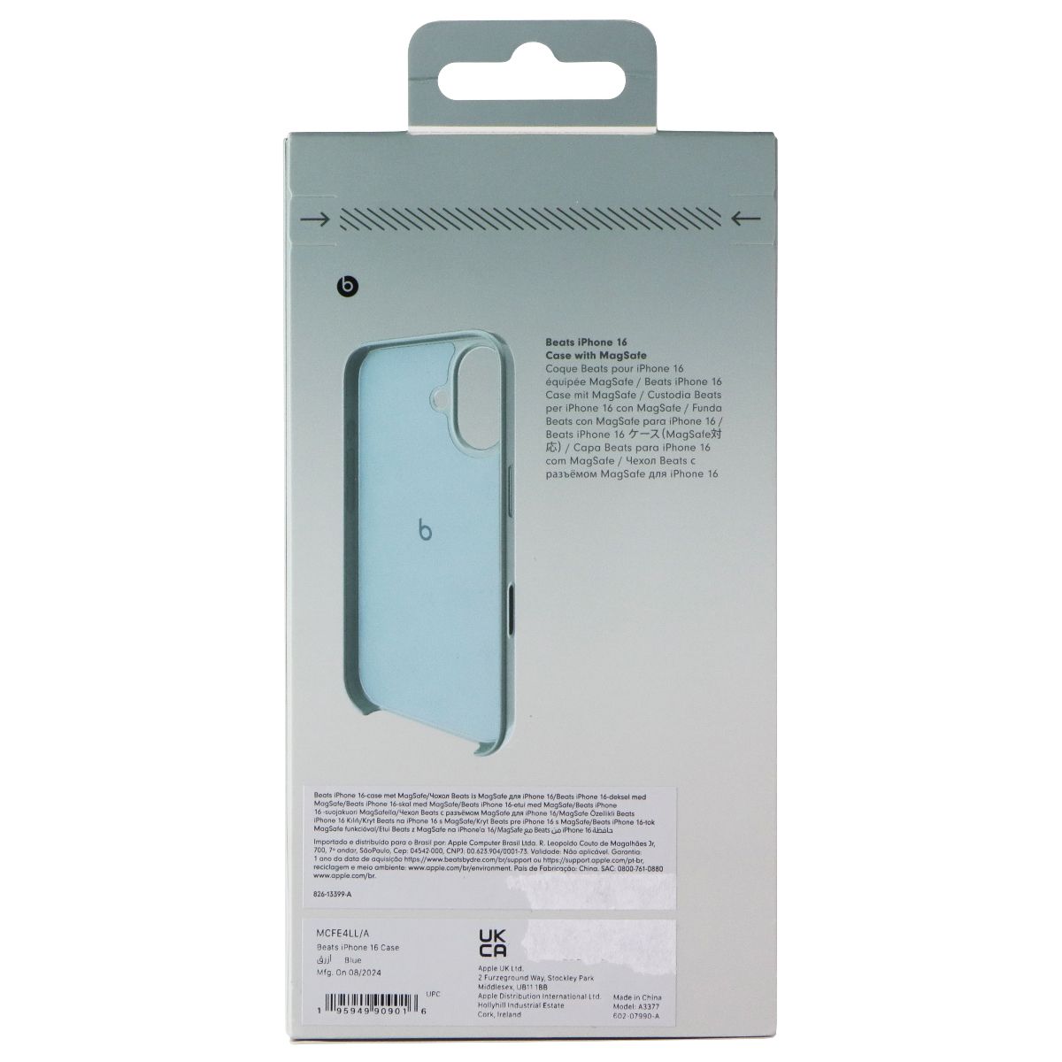 Beats Hard Case w/Camera Control for MagSafe for Apple iPhone 16 - Riptide Blue Cell Phone - Cases, Covers & Skins Beats - Simple Cell Bulk Wholesale Pricing - USA Seller