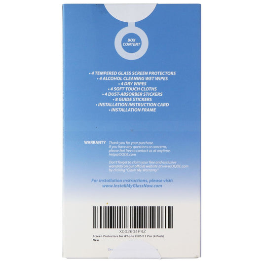 Beam Tempered Glass Screen Protectors for iPhone X/XS/11 Pro - 4 Pack Cell Phone - Screen Protectors Beam - Simple Cell Bulk Wholesale Pricing - USA Seller