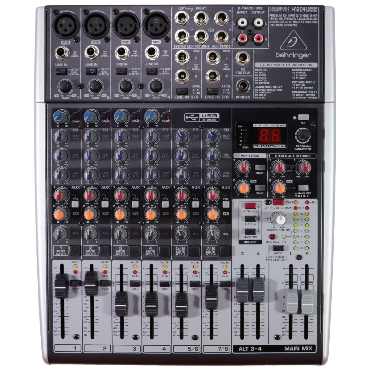 Behringer Xenyx (X1204USB) 12-Input 2/2-Bus Mixer