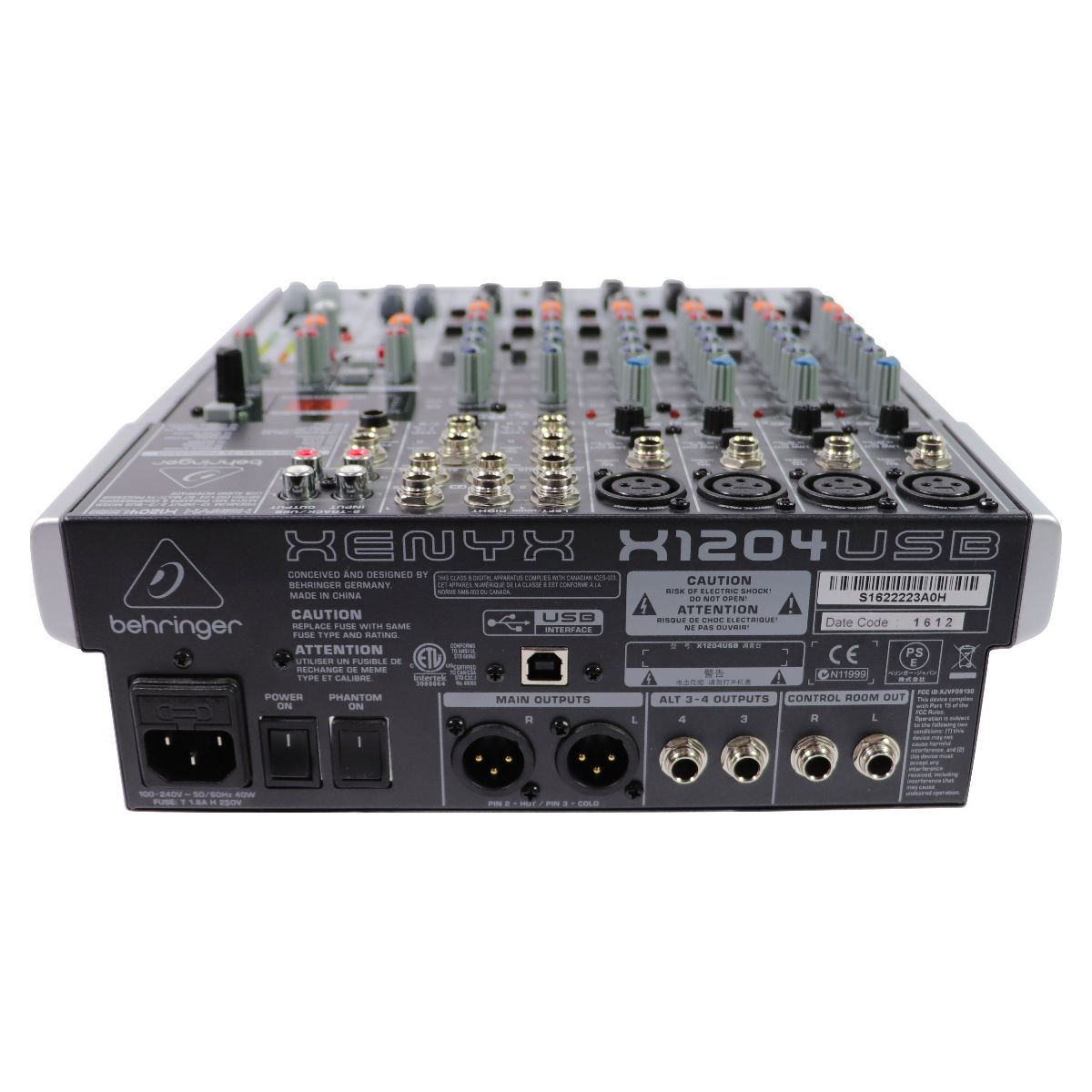 Behringer Xenyx (X1204USB) 12-Input 2/2-Bus Mixer