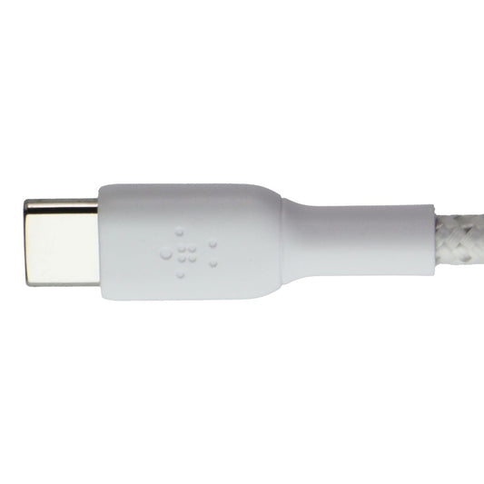 Belkin 6.6FT Boost Charge USB-A to USB-C Braided Cable - White Cell Phone - Cables & Adapters Belkin - Simple Cell Bulk Wholesale Pricing - USA Seller