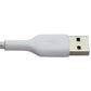Belkin 6.6FT Boost Charge USB-A to USB-C Braided Cable - White Cell Phone - Cables & Adapters Belkin - Simple Cell Bulk Wholesale Pricing - USA Seller