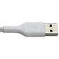 Belkin 6.6FT Boost Charge USB-A to USB-C Braided Cable - White Cell Phone - Cables & Adapters Belkin - Simple Cell Bulk Wholesale Pricing - USA Seller