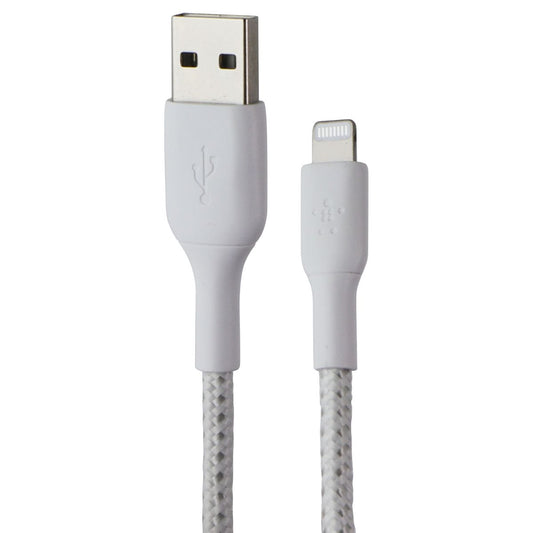 Belkin 6.6FT Boost Charge USB-A to Lightning 8-Pin Braided Cable - White Cell Phone - Cables & Adapters Belkin - Simple Cell Bulk Wholesale Pricing - USA Seller