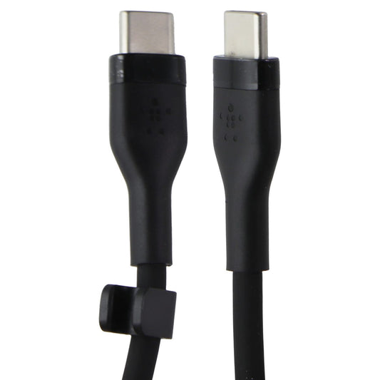Belkin Boost Charge Flex 3.3FT Silicone USB-C to USB-C Cable - Black Cell Phone - Cables & Adapters Belkin - Simple Cell Bulk Wholesale Pricing - USA Seller