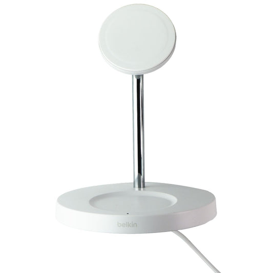 Belkin BoostCharge Pro 2-in-1 (15W) Wireless Charger Stand with MagSafe Cell Phone - Chargers & Cradles Belkin - Simple Cell Bulk Wholesale Pricing - USA Seller
