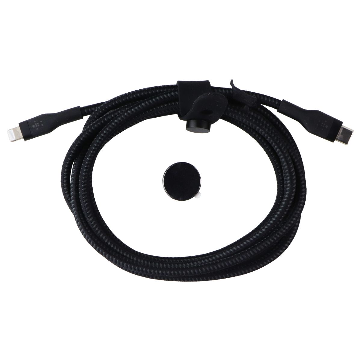 Belkin BoostCharge 6 Foot Pro Flex USB-C to Lightning 8-Pin Braided Cable Black Cell Phone - Cables & Adapters Belkin - Simple Cell Bulk Wholesale Pricing - USA Seller