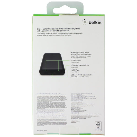 Belkin BoostCharge (20K mAh) Portable Power Bank with USB-A/USB-C Ports - Black Cell Phone - Chargers & Cradles Belkin - Simple Cell Bulk Wholesale Pricing - USA Seller