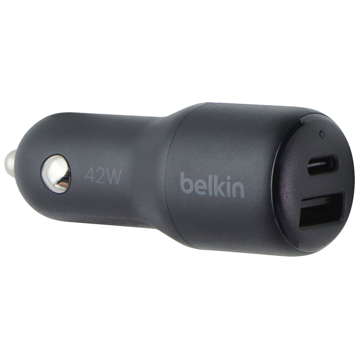 Belkin BoostCharge 42W Dual USB-A/USB-C Car Charger w/ USB-C/8-pin Cable - Black Cell Phone - Chargers & Cradles Belkin - Simple Cell Bulk Wholesale Pricing - USA Seller