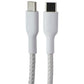 Belkin (6.6-Ft/60W) BoostCharge USB-C to USB-C Braided Cable - White Cell Phone - Cables & Adapters Belkin - Simple Cell Bulk Wholesale Pricing - USA Seller