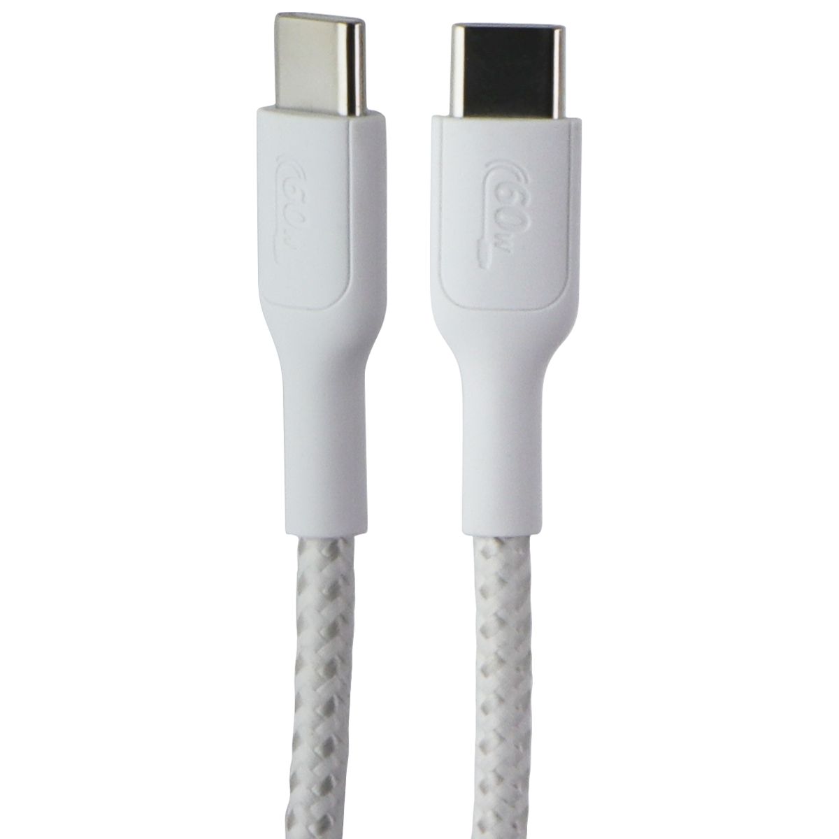 Belkin (6.6-Ft/60W) BoostCharge USB-C to USB-C Braided Cable - White Cell Phone - Cables & Adapters Belkin - Simple Cell Bulk Wholesale Pricing - USA Seller