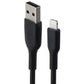 Belkin BoostCharge (3.3-Ft) USB to Lightning 8-Pin MFi Cable - Black Cell Phone - Cables & Adapters Belkin - Simple Cell Bulk Wholesale Pricing - USA Seller