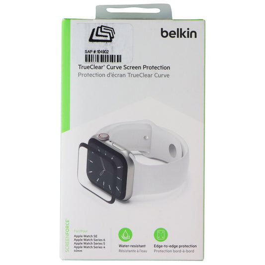 Belkin TrueClear Curve Screen Protection for Apple Watch SE (4/5/6) 40mm Smart Watch Accessories - Screen Protectors Belkin - Simple Cell Bulk Wholesale Pricing - USA Seller