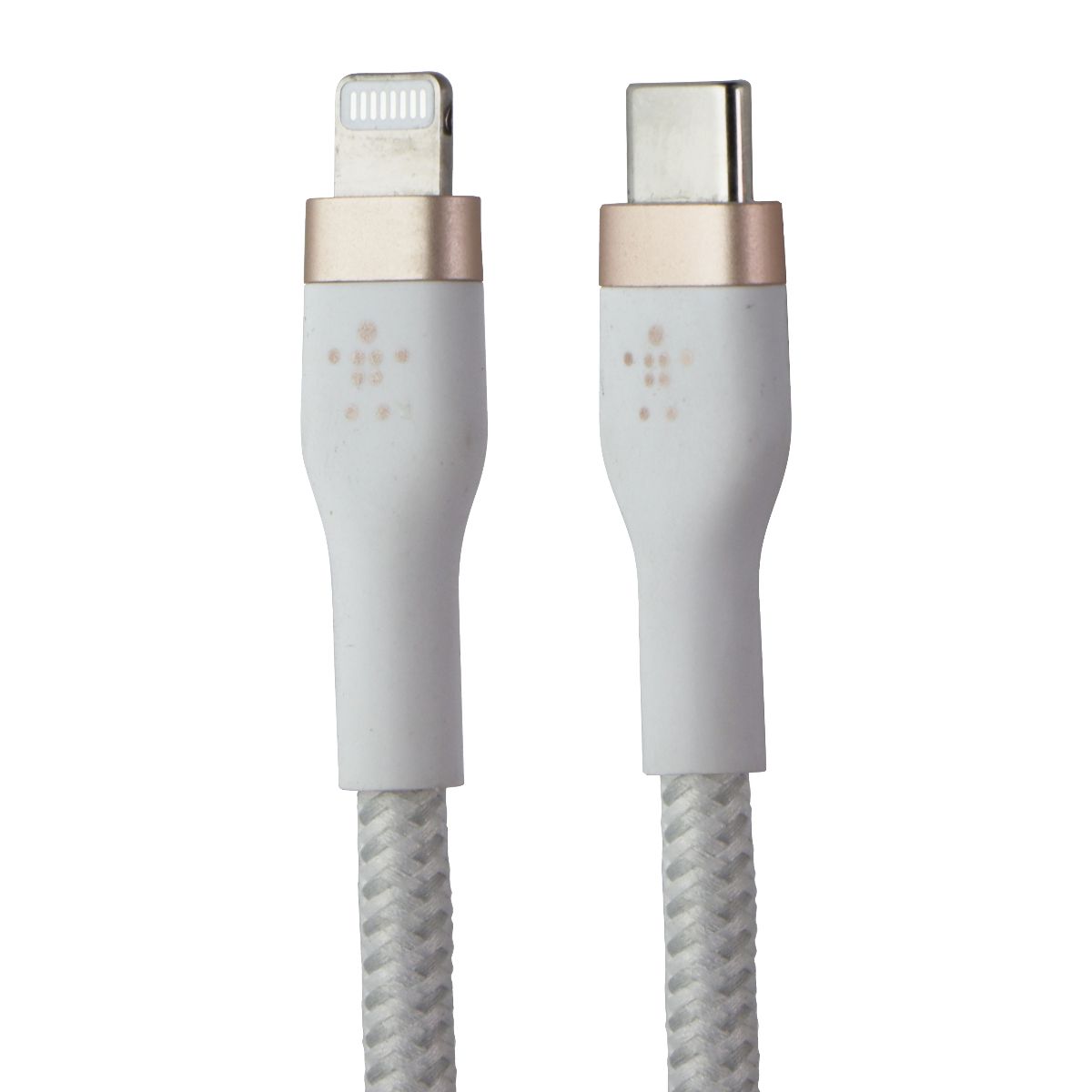 Belkin BoostUp CHARGE PRO Flex (6.6 Foot) USB-C to 8-Pin Lightning Cable - White Cell Phone - Cables & Adapters Belkin - Simple Cell Bulk Wholesale Pricing - USA Seller