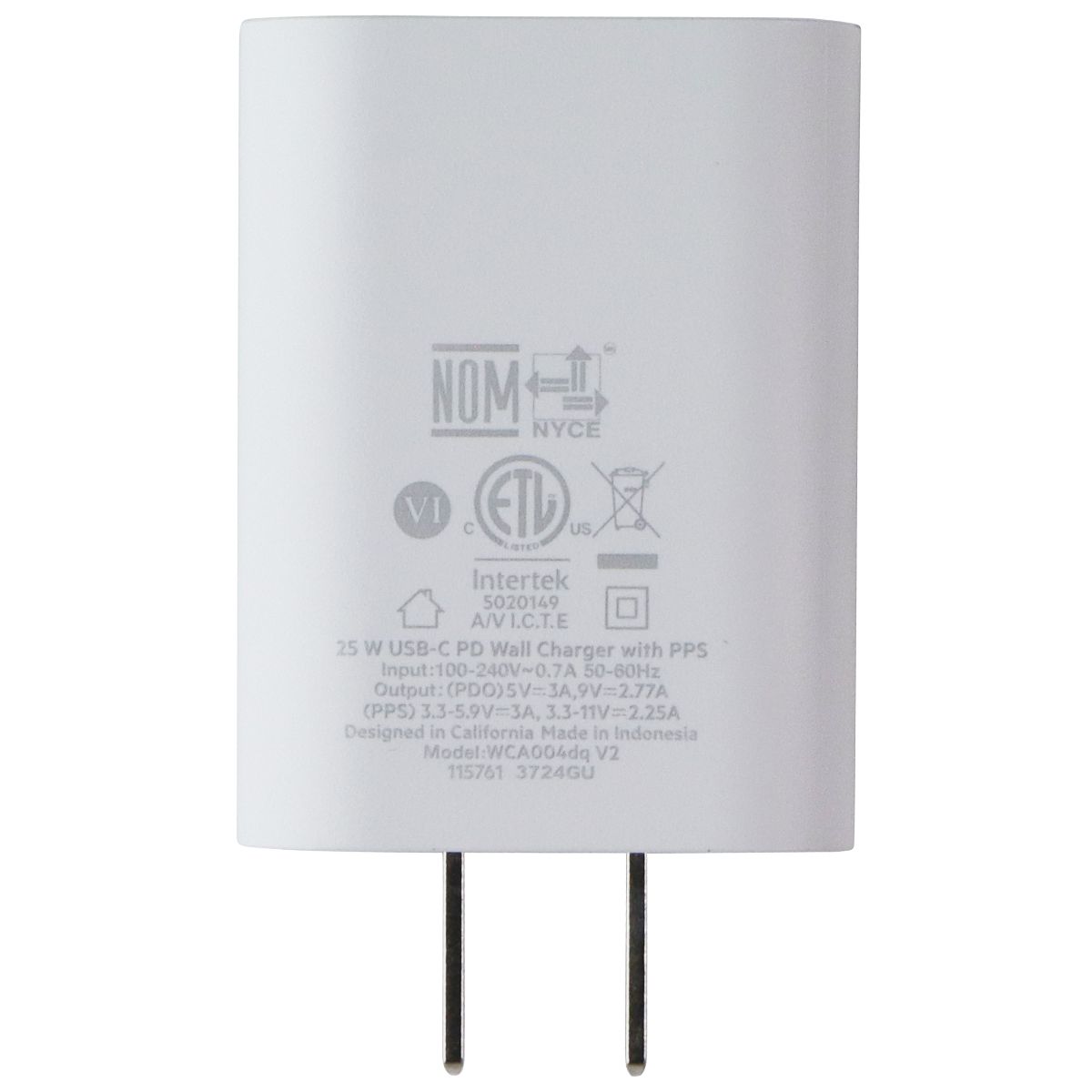 Belkin (25W) USB-C PD Wall Charger - White (WCA004dqV2)