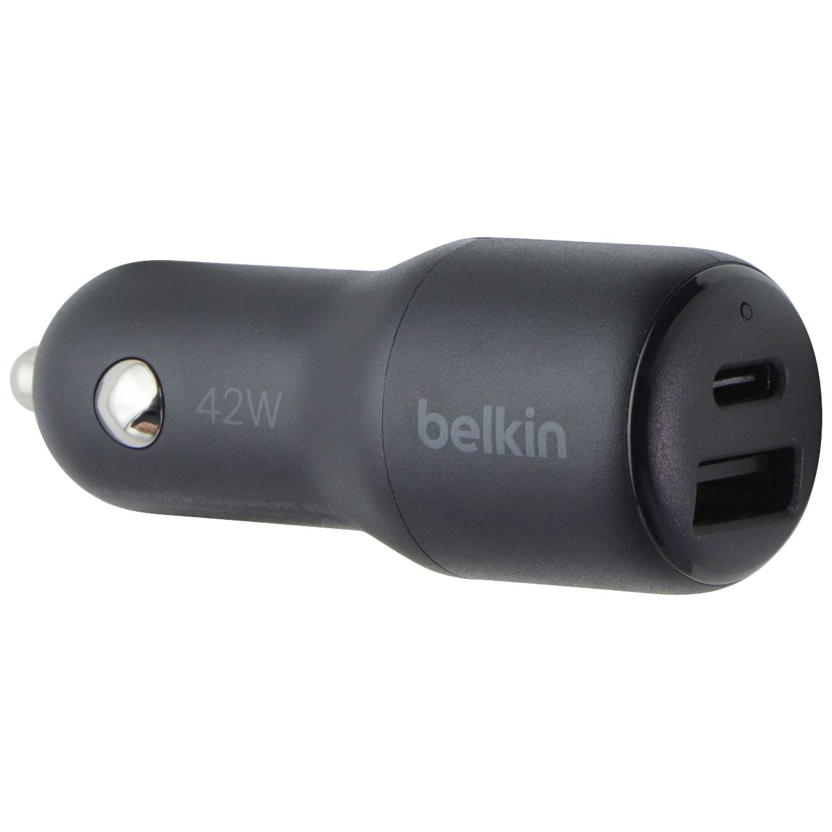 Belkin BoostCharge Dual Port USB-A + USB-C 42W Car Charger - Black Cell Phone - Chargers & Cradles Belkin - Simple Cell Bulk Wholesale Pricing - USA Seller