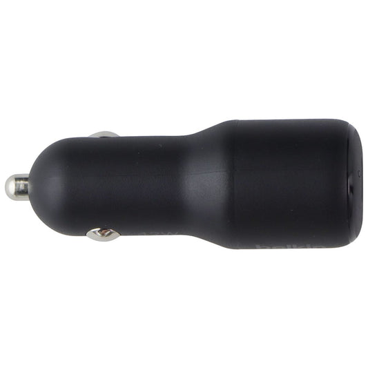 Belkin BoostCharge Dual Port USB-A + USB-C 42W Car Charger - Black Cell Phone - Chargers & Cradles Belkin - Simple Cell Bulk Wholesale Pricing - USA Seller