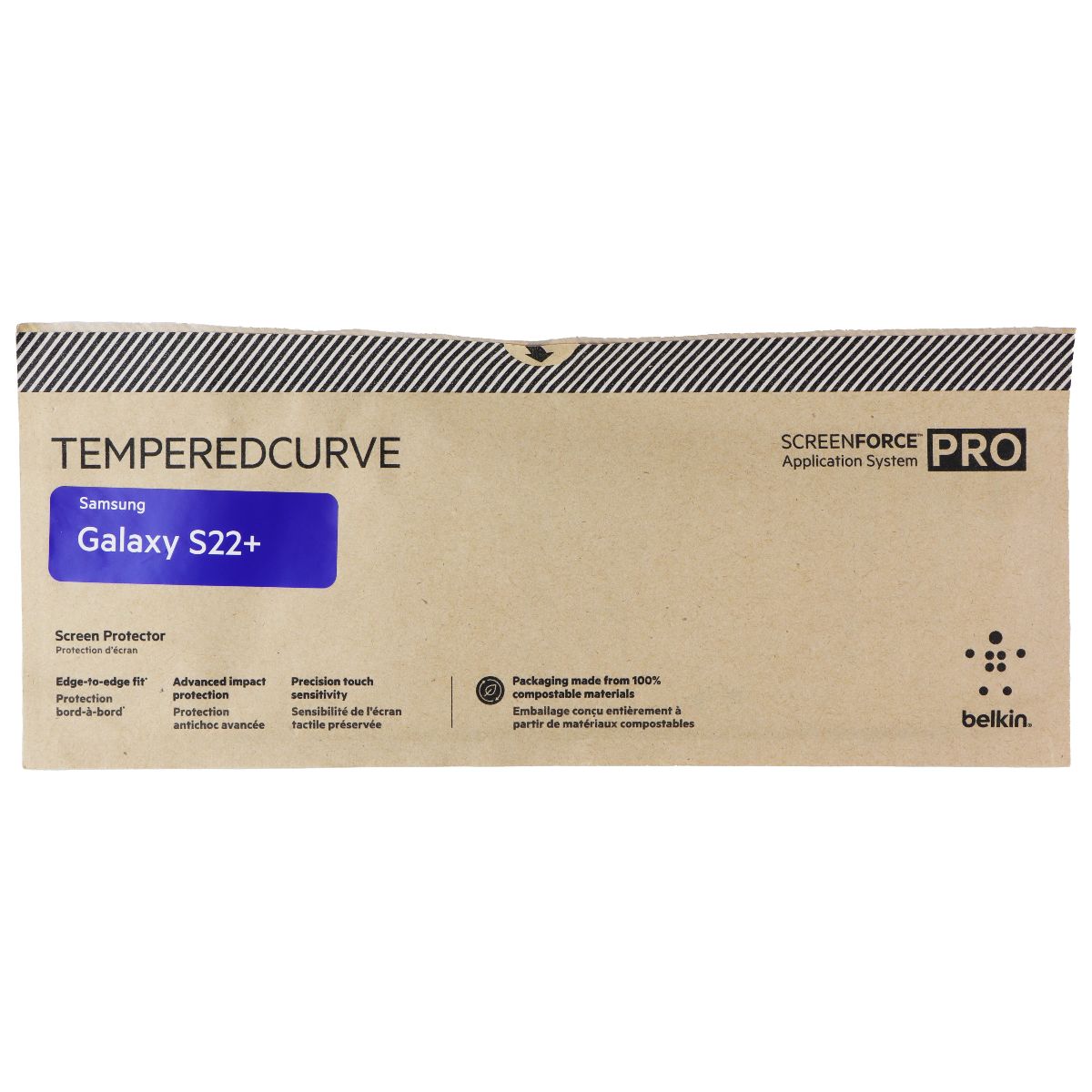 Belkin ScreenForce Pro TemperedCurve Screen Protector for Galaxy S22+/ 5Pk BULK* Cell Phone - Screen Protectors Belkin - Simple Cell Bulk Wholesale Pricing - USA Seller