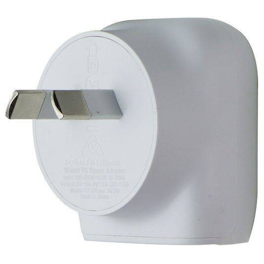 Belkin 18W USB-C Wall Charger & USB-C to Lightning 8-Pin Cable - White