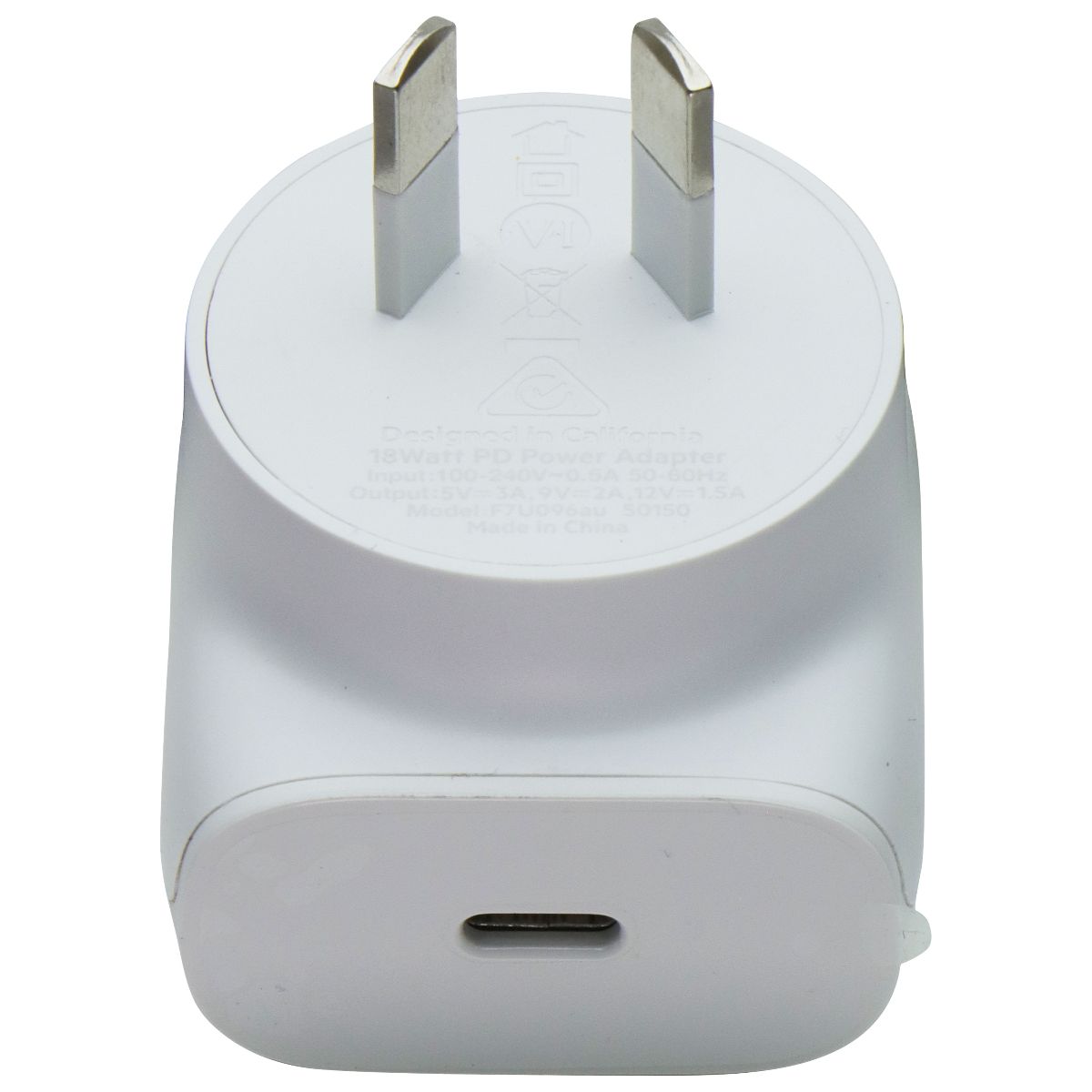 Belkin 18W USB-C Wall Charger & USB-C to Lightning 8-Pin Cable - White Cell Phone - Chargers & Cradles Belkin - Simple Cell Bulk Wholesale Pricing - USA Seller