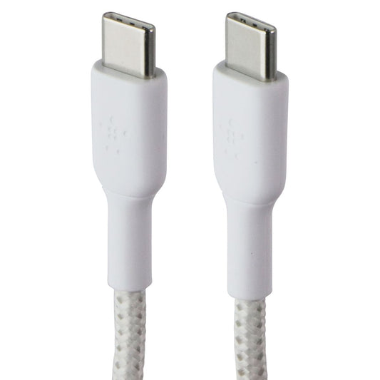 Belkin BoostCharge 3.3 Foot Braided USB-C Cable - White Cell Phone - Cables & Adapters Belkin - Simple Cell Bulk Wholesale Pricing - USA Seller