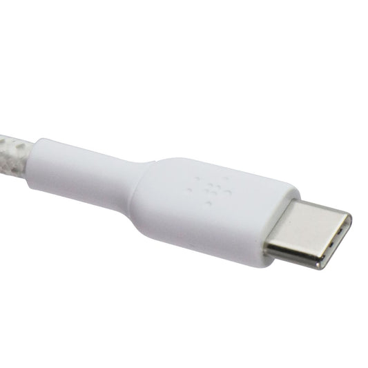 Belkin BoostCharge 3.3 Foot Braided USB-C Cable - White Cell Phone - Cables & Adapters Belkin - Simple Cell Bulk Wholesale Pricing - USA Seller