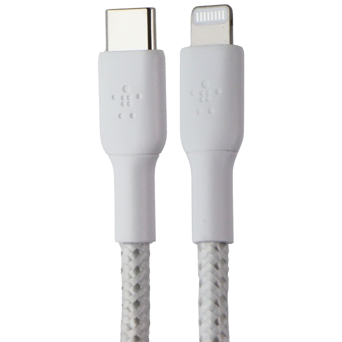 Belkin Boost Charge 6.6FT USB-C to Lightning 8-Pin Braided Cable - White Cell Phone - Cables & Adapters Belkin - Simple Cell Bulk Wholesale Pricing - USA Seller