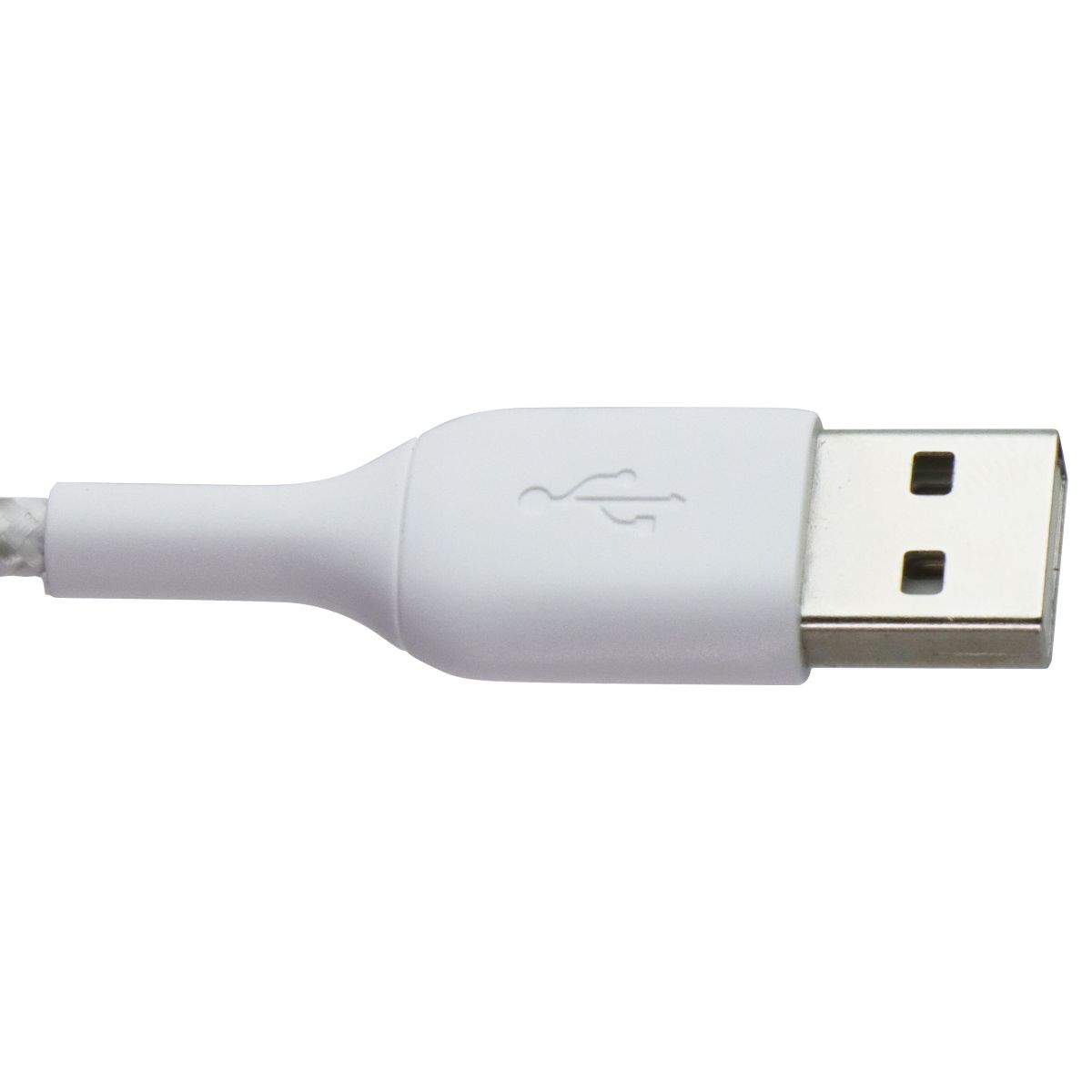 Belkin BoostCharge 3.3FT USB-A to USB-C Braided Cable - White Cell Phone - Cables & Adapters Belkin - Simple Cell Bulk Wholesale Pricing - USA Seller