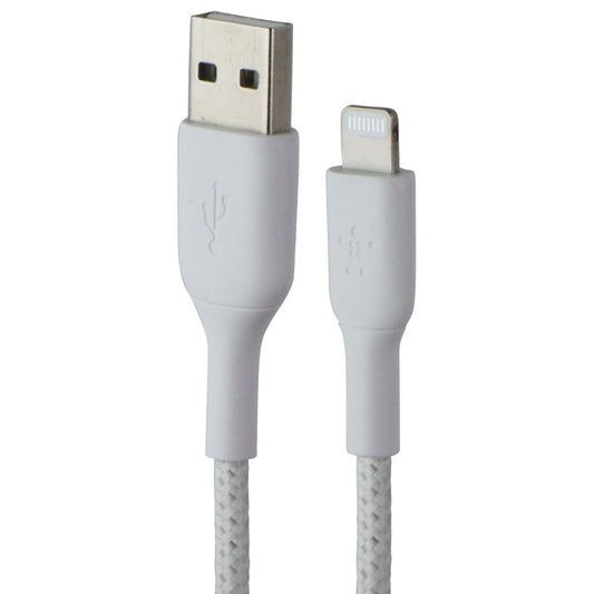 Belkin BoostCharge 3.3 Foot Braided Lightning 8-Pin to USB-A Cable - White