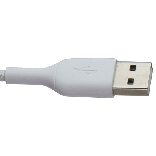 Belkin BoostCharge 3.3 Foot Braided Lightning 8-Pin to USB-A Cable - White Cell Phone - Cables & Adapters Belkin - Simple Cell Bulk Wholesale Pricing - USA Seller