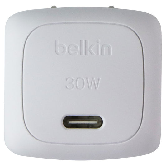 Belkin Boost Charger 30W USB-C Wall Charger Block with Folding Prongs - White
